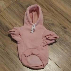 NWOT Pink Hoodie with Drawstrings for Pet